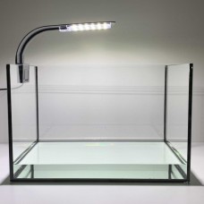 Clip-on led lamp - model: zwart - led: wit